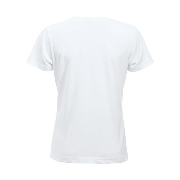 Clique Womens/Ladies New Classic T-Shirt / White - Picture 2 of 4